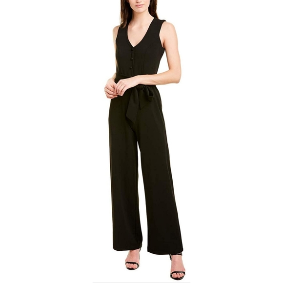 🆕 Bebe Button Front Jumpsuit - Picture 1 of 5